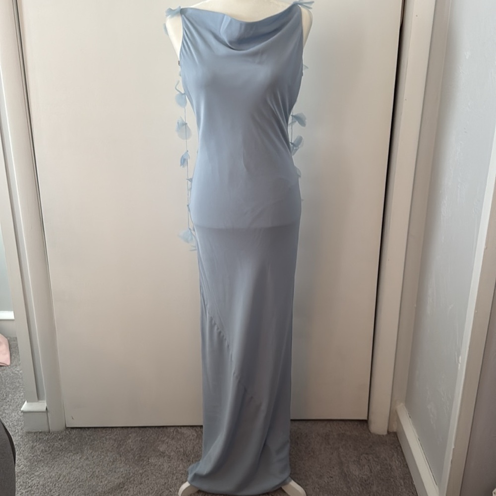Cult Gaia Nymeria Gown Small Coastal Blue - Picture 12 of 16